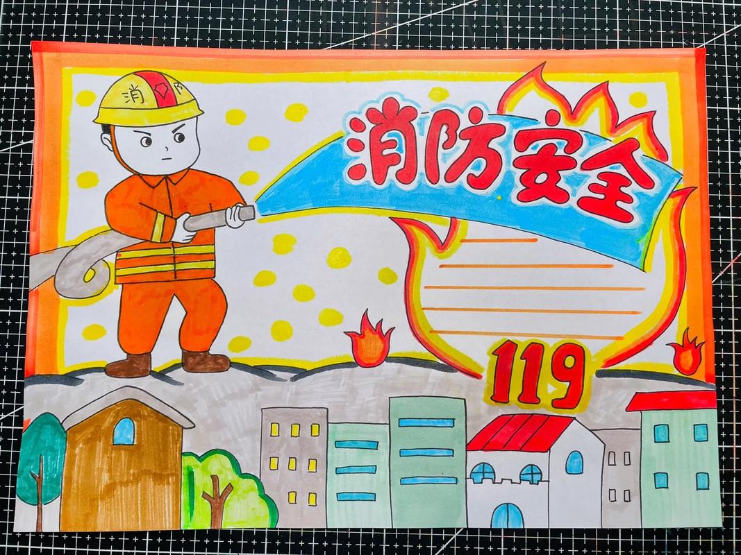 消防绘画图片100张消防安全手抄报